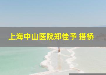 上海中山医院郑佳予 搭桥